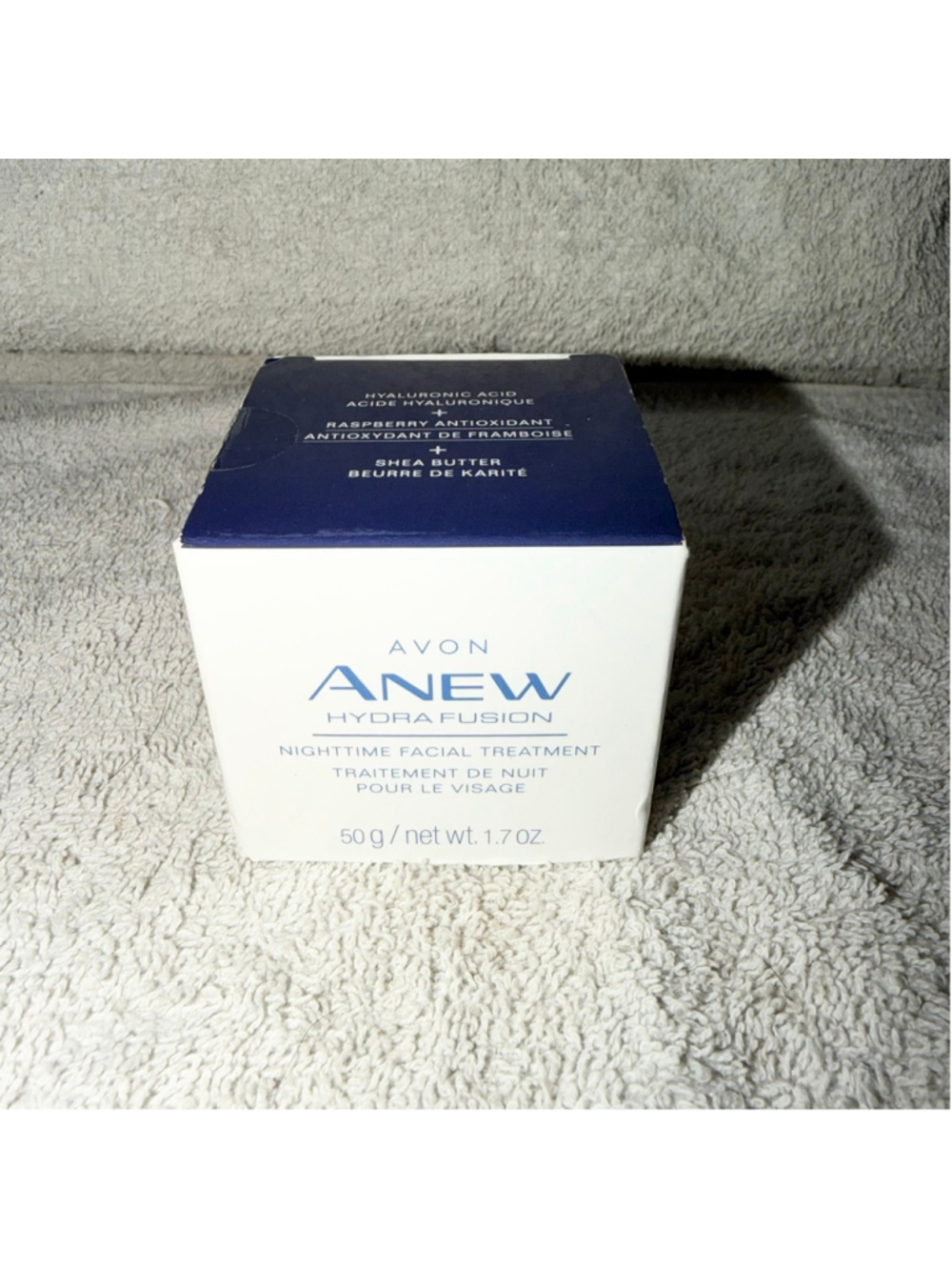 New Sealed Box Avon Anew Hydra Fusion Nighttime Facial Treatment. 1.7 Oz